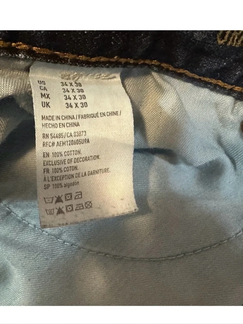 American Eagle Outfitters Men’s Original Boot Cut Dark Wash Jean 34x30